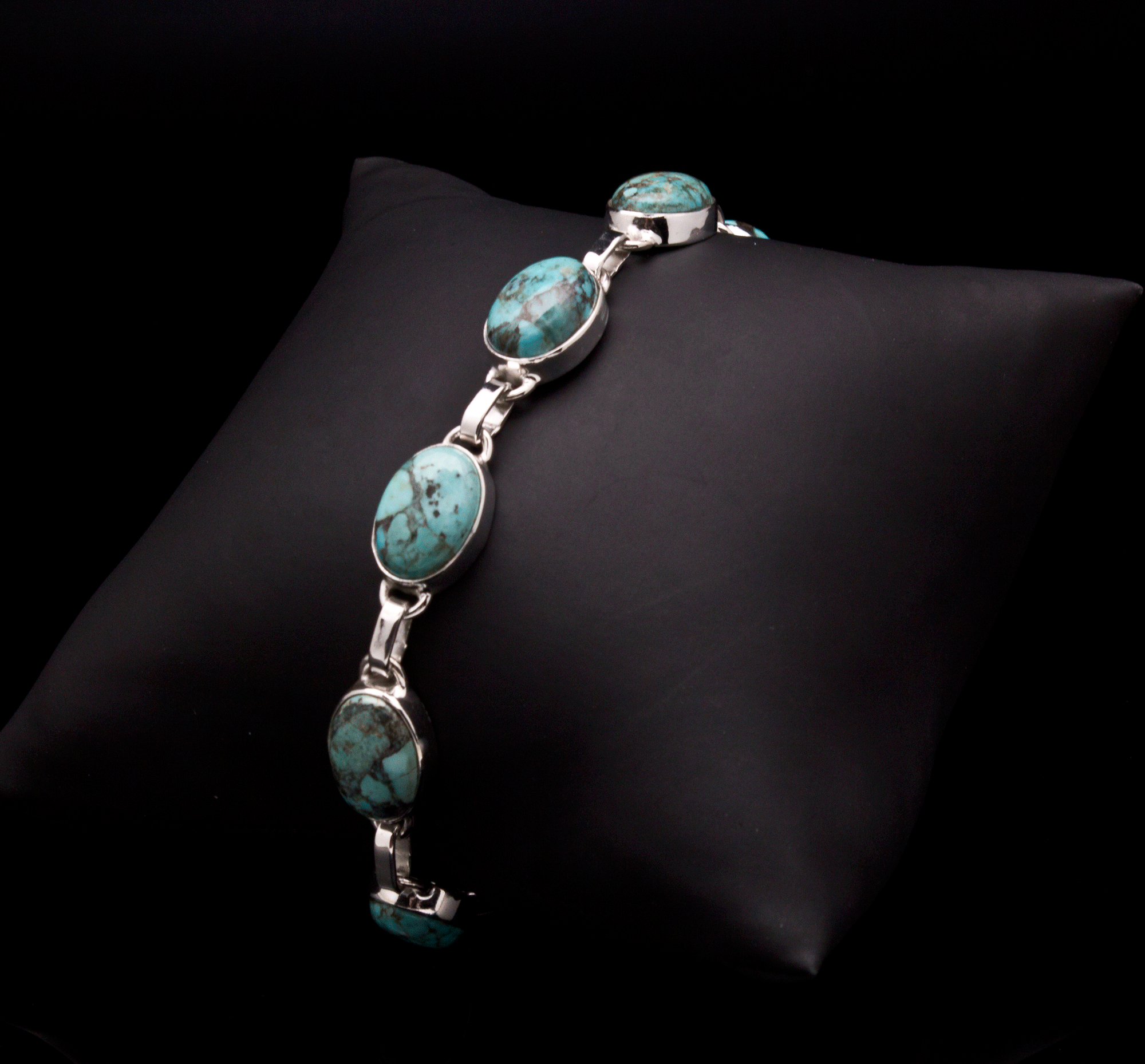 Sterling Silver Turquoise Bracelet