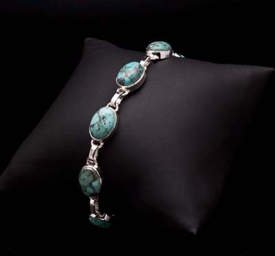 Sterling Silver Turquoise Bracelet