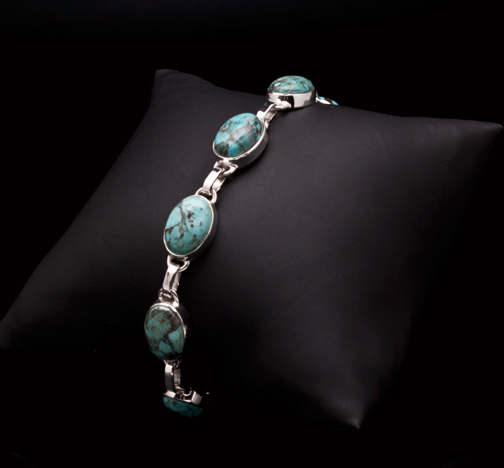 Sterling Silver Turquoise Bracelet