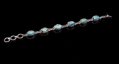 Sterling Silver Turquoise Bracelet