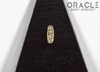 14k Large Channel Set Diamond Threadless Gold End