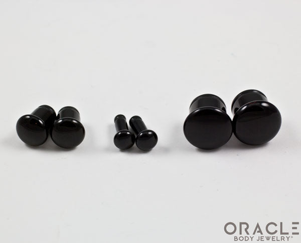 Black Onyx Single Flare Plugs