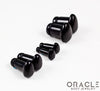 Obsidian Single Flare Teardrop Plugs