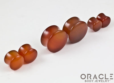 Carnelian Agate Double Flare Plugs