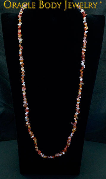 Carnelian Chip Necklace