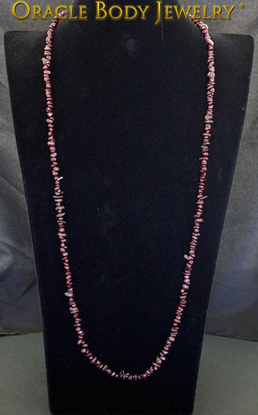 Garnet Chip Necklace