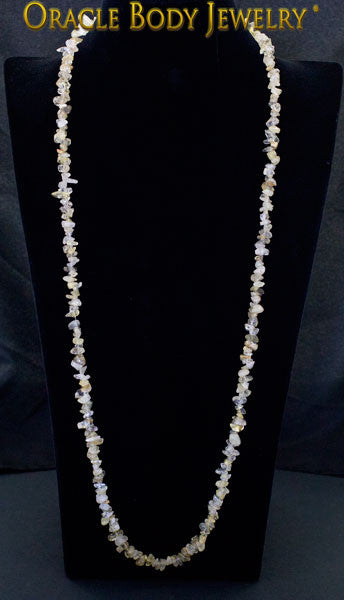 Rutilated Quartz Chip Necklace