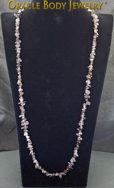 Smoky Quartz Chip Necklace
