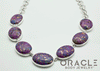 Sterling Silver Copper Purple Turquoise Necklace
