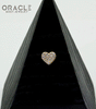 14k Heart with Pave set Diamond Threadless End