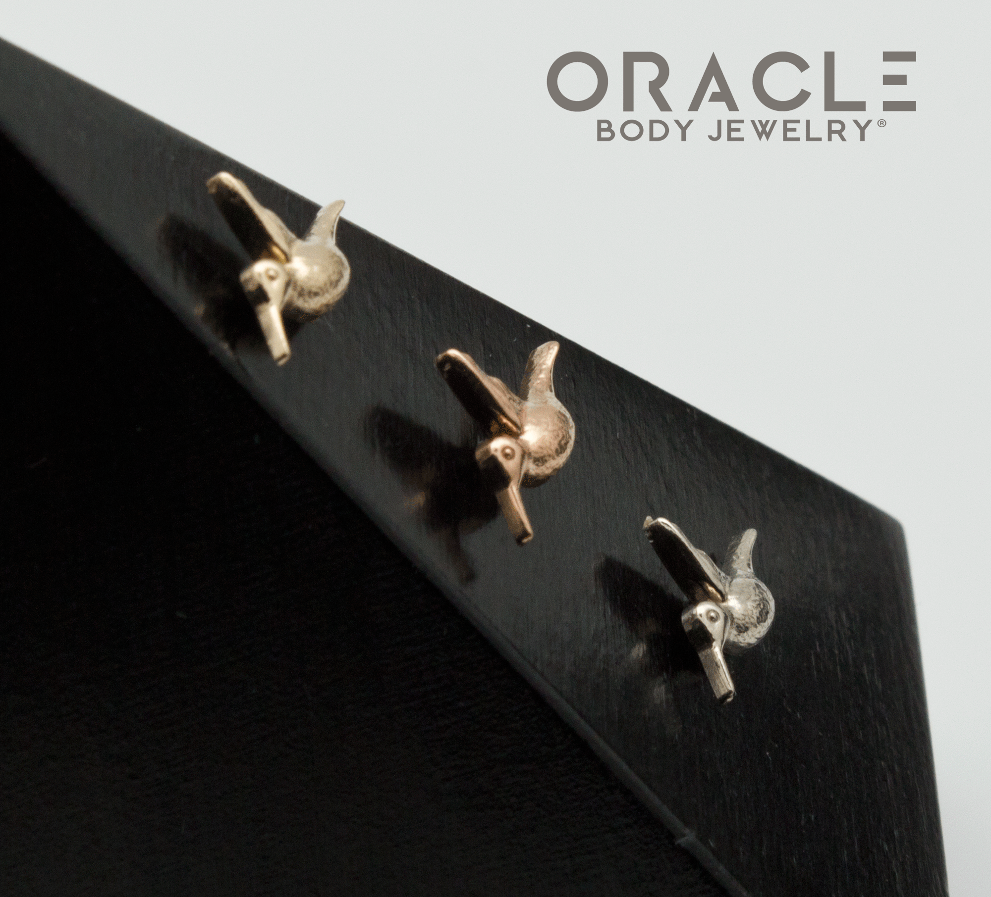 14k Gold Honeybird Threadless End