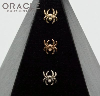14k Gold Spider Baby Threadless End