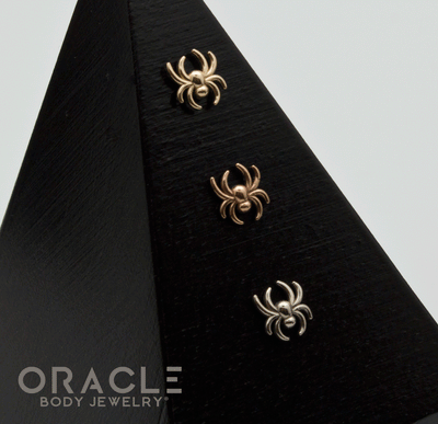 14k Gold Spider Baby Threadless End