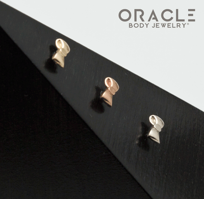 14k Gold Cutie Bow Threadless End