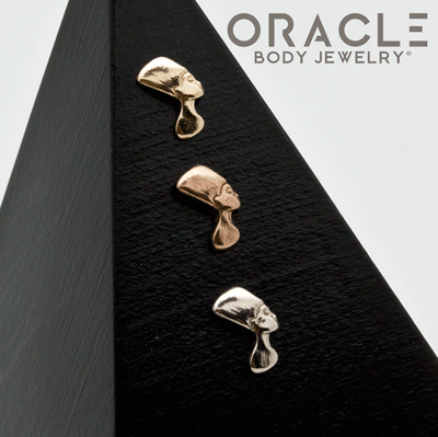 14K Gold Nefertiti Threadless End