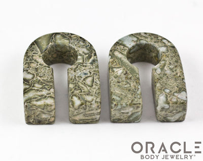 Green Brecciated Jasper Keystone Weights