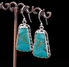 Sterling Silver Kingman Turquoise Earrings