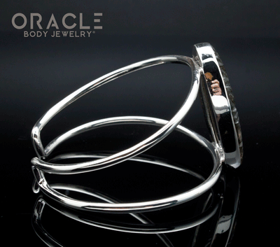 Sterling Silver Carved Labradorite Bracelet