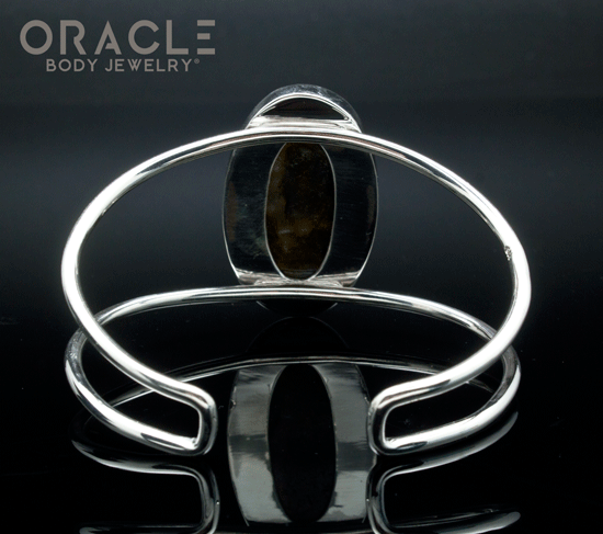 Sterling Silver Carved Labradorite Bracelet