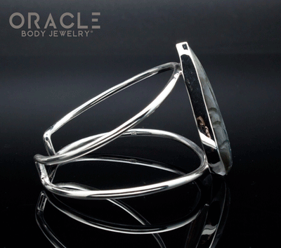 Sterling Silver Carved Labradorite Bracelet