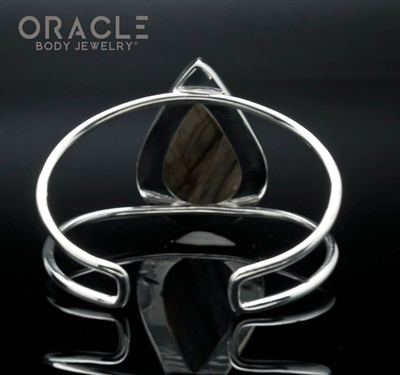 Sterling Silver Carved Labradorite Bracelet