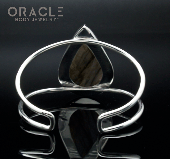 Sterling Silver Carved Labradorite Bracelet
