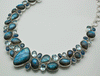 Sterling Silver Labradorite with Iolite and Faceted Topaz Necklace