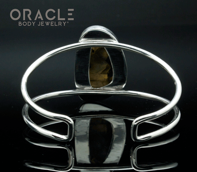 Sterling Silver Carved Labradorite Bracelet