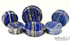 Lapis Concave Solid Double Flare Plugs