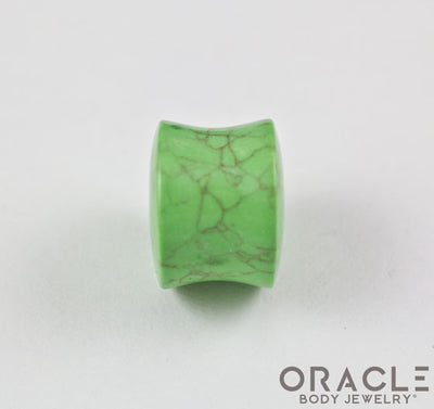 Light Green Synthetic Turquoise Double Flare Plugs