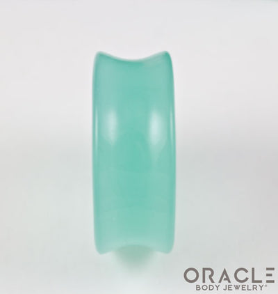 Mint Opalite Concave Solid Double Flare Plugs