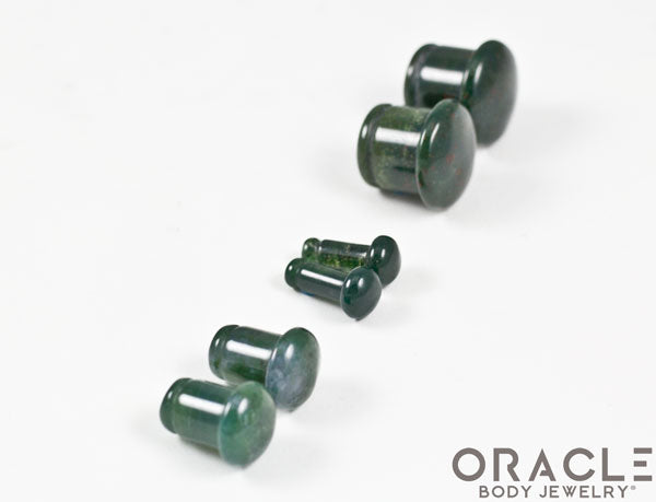 Moss Agate Single Flare Plugs