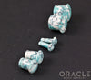 Synthetic Ocean Wave Turquoise Single Flare Plugs