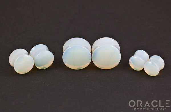 Opalite Double Flare Plugs