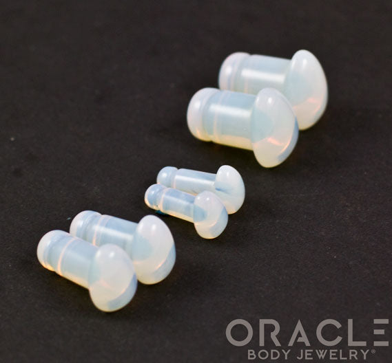 Opalite Single Flare Teardrop Plugs