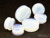 Opalite Concave Solid Double Flare Stone Plugs