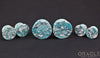 Synthetic Ocean Wave Turquoise Mayan Style Flare Plugs