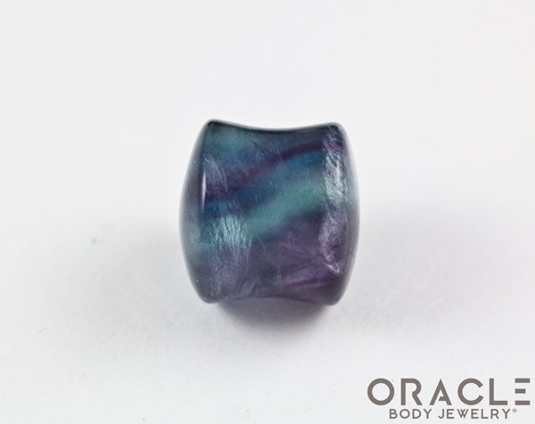 Rainbow Fluorite Double Flare Plugs