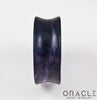 Rainbow Fluorite Concave Solid Double Flare Plugs