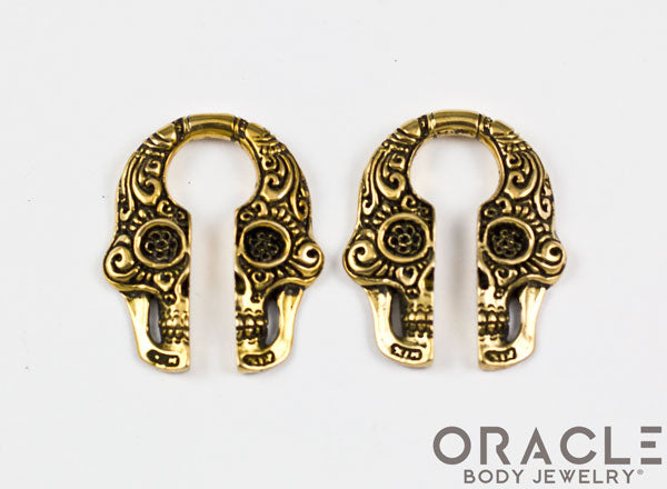 Sugar Skull Brass Weights
