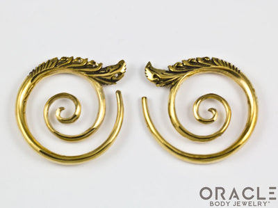 Small Temple Spiral Brass Weights