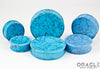 Synthetic Turquoise Concave Solid Double Flare Plugs