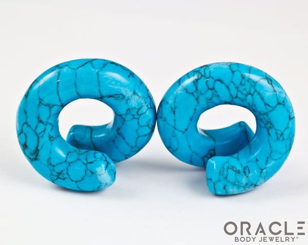 Synthetic Turquoise Coils