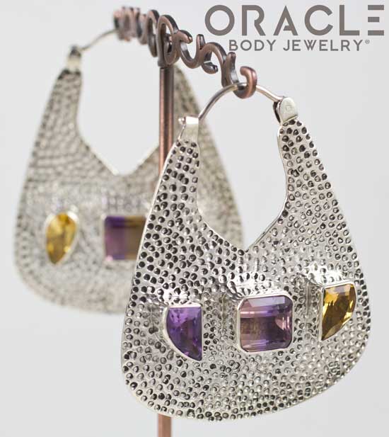 Uptown in Sterling Silver with AAA Citrine, Amethyst, and Ametrine