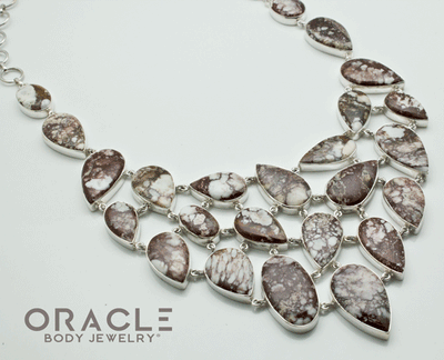 Sterling Silver Wildhorse Brecciated Jasper Necklace