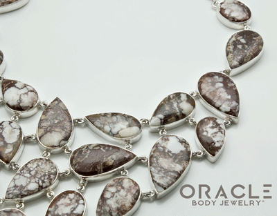 Sterling Silver Wildhorse Brecciated Jasper Necklace