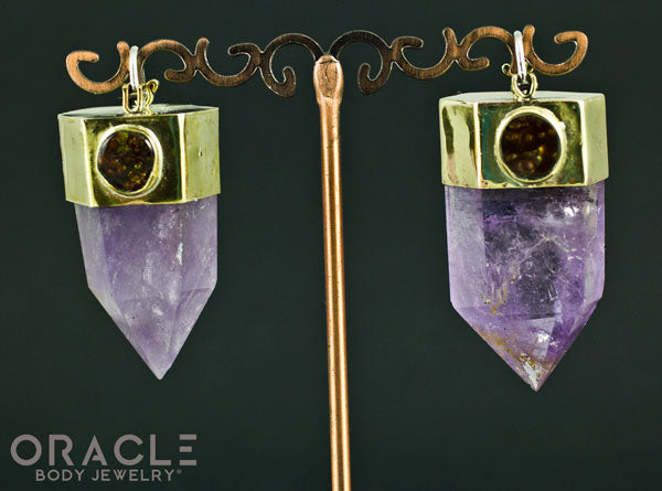 Zuul with Amethyst Points and Fire Agate Accents